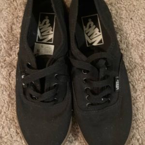 Black vans like new